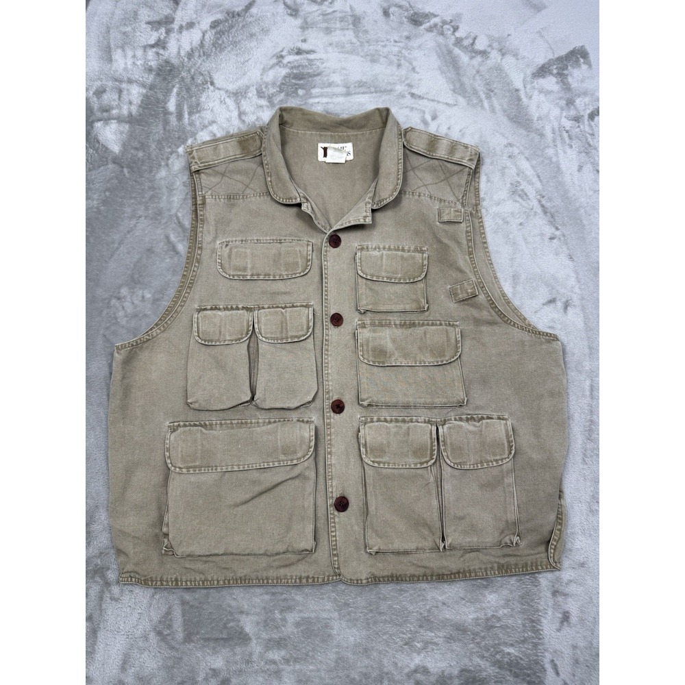 Utility Pocket Vest - Olive Green